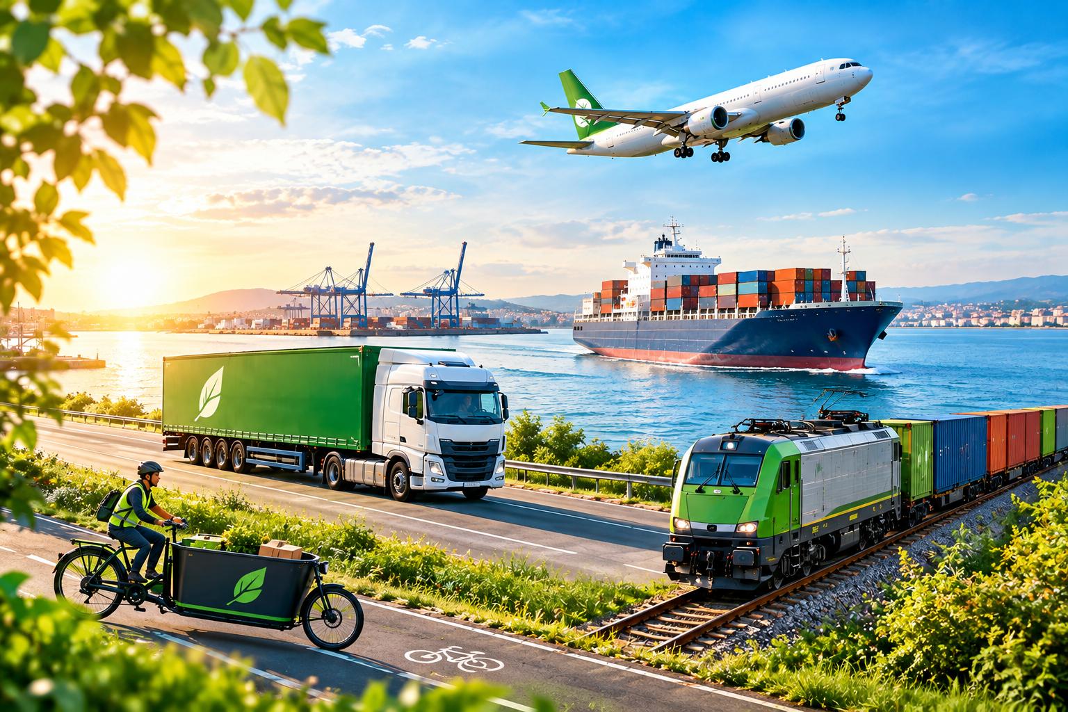 Transport multimodal — route, mer, rail